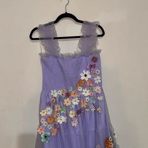 Encanto, Isabella Dress. Flare long purple dress